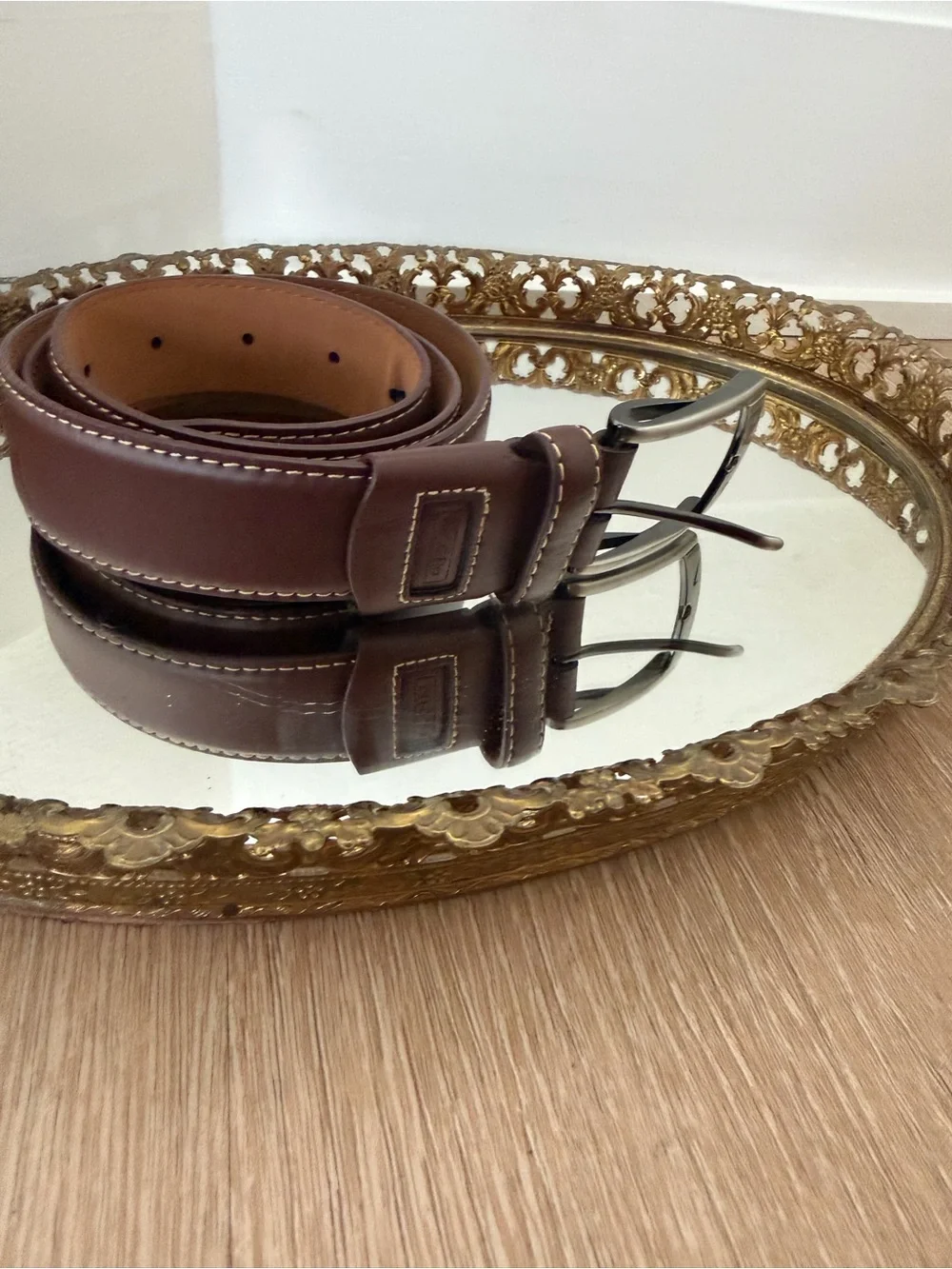 Nike G-Flex Men’s Golf Belt Brown Leather Size 34